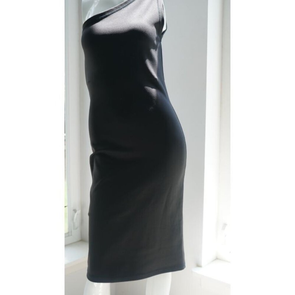 Black Asymmetrical Top Dress